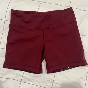 I AM BECOMING Women's NO RIDE Burgundy Shorts